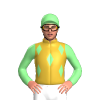 GOLD, LIME GREEN FIVE DIAMONDS, SLEEVES, CAP