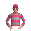 pink, SILVER HOOPS, HOOPED SLEEVES