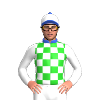 Black, Lime Green Spot And Armbands, Quartered Cap
