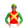 Red, Gold Crossed Sashes, Green Sleeves, Green And Gold Quartered Cap