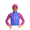 Royal Blue, Pink Stars, Pink And Royal Blue Stars Sleeves And Cap
