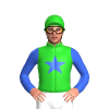 Lime Green, Royal Blue Star And Sleeves
