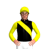 BLACK,YELLOW RIGHT SASH,SLEEVES,CAP