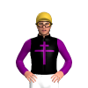 Black, Purple Cross Of Lorraine And Sleeves, Old Gold Cap