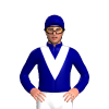 Navy Blue, White V, Navy Blue Cap