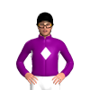 PURPLE, WHITE DIAMOND BAND, PURPLE SLEEVES, WHITE DIAMOND, Blue cap