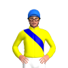 DENIM, SKY BLUE RIGHT SASH, STRIPE SLEEVES, Blue cap