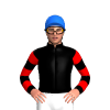 WHITE, RED STRIPES, BLUE SLEEVES, RED ARMBANDS, Orange cap