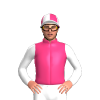 Pink, White Snowflake, White And Pink Snowflakes Sleeves, Pink And White Snowflake Cap