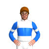 WHITE, BLUE BAND, SLEEVES, WHITE ARMBAND, White cap