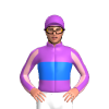 MEDIUM ORCHID, BLUE BAND, LIGHT PINK SLEEVES,MEDIUM ORCHID STRIPES, Black cap