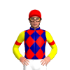 Dark Blue, Red Diamonds, Yellow Sleeves, Red Armbands And Cap