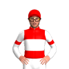 RED,MEDIUM BLUE RIGHT SASH, BLUE CAP