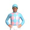 SKY BLUE,LIGHT PINK DIAMOND CHECKS