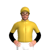 GOLD , BLACK DIAMOND, SLEEVES, GOLD HALVED, CAP