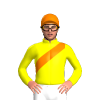 Yellow, Orange Sash And Cap