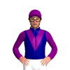 Navy Blue, Purple V, Sleeves And Cap