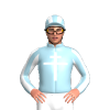 LIGHT BLUE, WHITE CROSS LORRAINE, STRIPES SLEEVES, STRIPES CAP