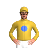 Gold, Royal Blue Spot