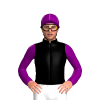 Black, Queensferry Racing Logo, Purple Sleeves And Cap With Silver Seams