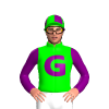 Lime, Purple G And Sleeves, Quartered Cap