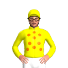 Yellow, Orange Spots, Yellow Cap