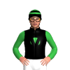 Black, Green Disc, Black M, Green Sleeves, Hooped Cap