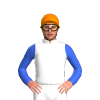 White, Royal Blue And Orange Thoroughbred Solutions Logo, Royal Blue Sleeves And Orange Cap