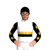 White, Gold And Black Band, Black And Gold Stars Sleeves, Black Cap