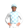 Light Blue, White Checks And Sleeves, Checked Cap