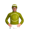 Olive, White Circle, Hooped Cap