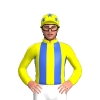 Yellow, Royal Blue Stripes, Yellow And Royal Blue Stars Cap