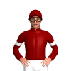 Maroon, White Hoop And Armbands