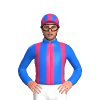 Dark Sea Blue And Pink Stripes, Dark Sea Blue Sleeves, Striped Cap