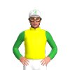 Yellow, Amigo Character, Red And Green, Alternate Sleeves, White Cap With Green Three Amigos Wording