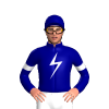 Navy Blue, White Lightning Bolt, Armbands, Lightning Bolt Cap