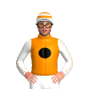 Tangerine, Black Spot With Fortune Logo, White Sleeves, Tangerine Seams And Hooped Cap