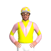 YELLOW, LIGHT PINK VEE, SLEEVES, YELLOW CHEVRON, CAP, LIGHT PINK CHECKS, WHITE PEAK