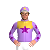 LAVENDER, GOLD YOKE, PURPLE STAR, GOLD SLEEVES, PURPLE STARS, LAVENDER CAP, SUNGLOW STAR, WHITE PEAK