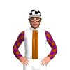 WHITE,BROWN STRIPE,BROWN SLEEVES,PURPLE CHECKS,WHITE CAP,BLACK CHECKS,WHITE PEAK