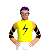 YELLOW, BLACK LIGHTNING BOLT, NEON CARROT SLEEVES, BLACK CHEVRONS, PURPLE, BLACK CHECKS CAP,WHITE PEAK