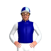 NAVY, WHITE DIAMOND, WHITE SLEEVES, LIGHT BLUE SEAMS, NAVY CAP, LIGHT BLUE QUARTERS, WHITE PEAK