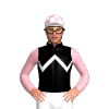BLACK, WHITE ZIGZAG CHEVRON, LIGHT PINK SLEEVES, WHITE CAP, LIGHT PINK CHECKS