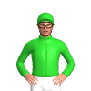 Lime Green, Black Diamond, Lime Green Cap