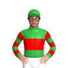 Green, Red Band, Hooped Sleeves, Green Cap