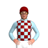 Light Blue, Maroon Checks And Cap