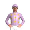 Lilac, Gold Stars, Lilac Cap
