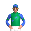 Emerald Green, Royal Blue Star Sash And Sleeves, Emerald Green Stars Armbands And Stars Cap