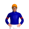DARK BLUE, FIREBRICK SIX SPOTS, ARMBANDS, Orange cap