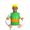 GREEN, ORANGE DOUBLE BAND, WHITE SLEEVES,ORANGE ARMBANDS, Yellow cap